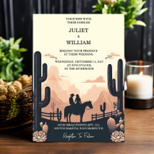 No Desert Rodeo Retro Horse Casamento Russo Ociden