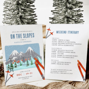 Convites No Fim De Semana Da Bachelorette Ski Slopes