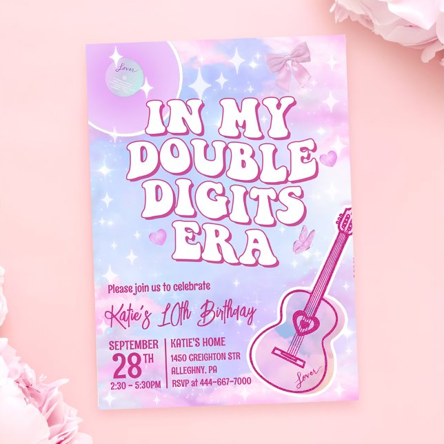 Convites No meu aniversário de dois dígitos (Criador carregado)