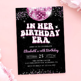 Convites No Meu Aniversário Era Rosa Púrpura