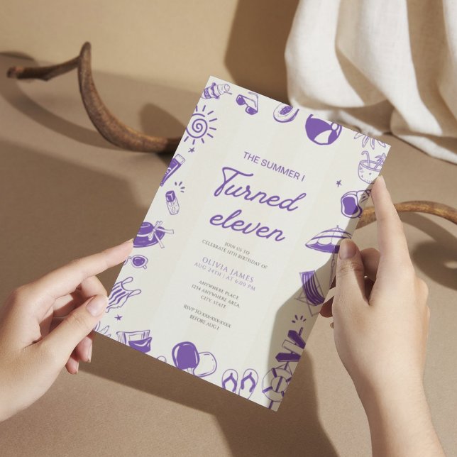 Convites No verão eu fiz onze 11 (Criador carregado)