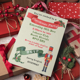 Convites Nocaucheira do Partido do Natal Menino Baterista