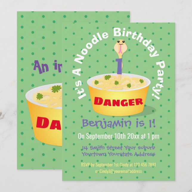 Convites Nódulos bonitos cobra ilustram humor com ilustraçã (Frente/Verso)