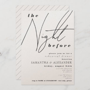 Convites Noite Antes Do Janto De Ensaio De Casamento Da Tip