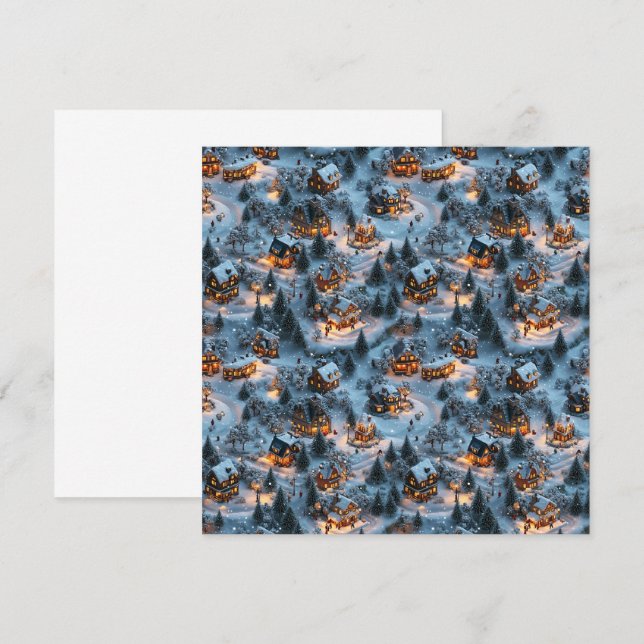 Convites Noite antes do Natal - Serenidade selvagem (Frente/Verso)