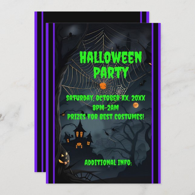 Convites Noite Assombrada 2 (Frente/Verso)