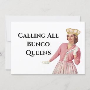 Convites Noite da Rainha do Funny Bunco