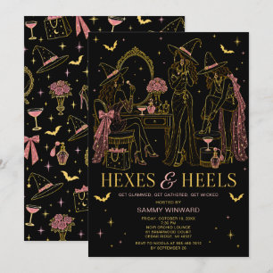 Convites Noite das Garotas de Hexes & Saltos Altos no Hallo