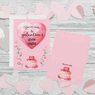 Convites Noite das Meninas de Galentine