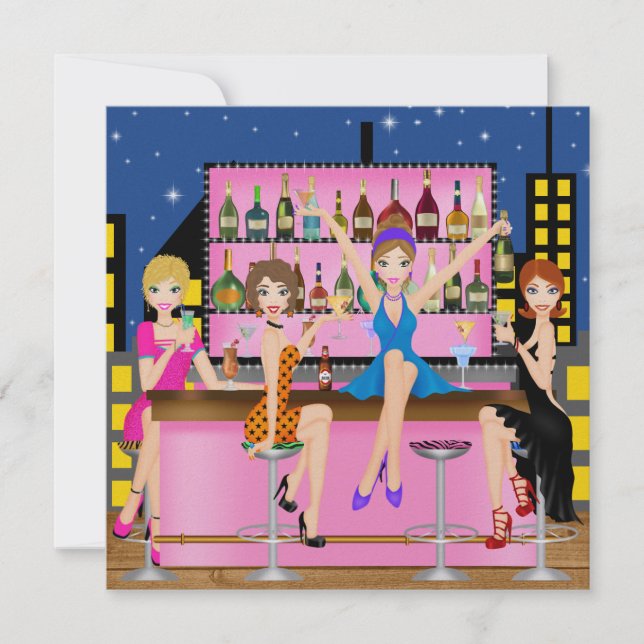 Convites Noite das Meninas - Despedida de Solteira - SRF (Frente)