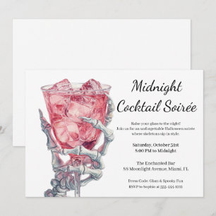 Convites Noite das Meninas do Halloween   Partido Spooktail