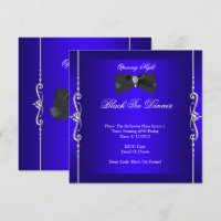 Noite de Abertura Black Tie Formal Royal Blue