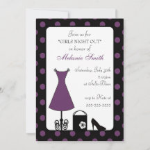 Noite de Bolinhas Roxa Negra