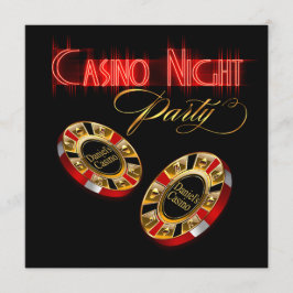 Convites Noite de Cassino de Vegas ME PEÇA PARA COLOCAR SEU