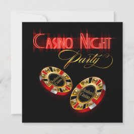 Convites Noite de Cassino de Vegas PEÇA-ME PARA COLOCAR SEU