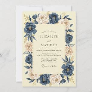 Convites Noite de Champanhe Ranunculus Eucalipto Casamento