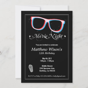 Convites Noite de cinema