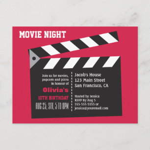 Convites Noite de Cinema do Conselho Diretor Festa de Anive