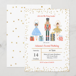 Convites Noite de Confetti, Dourado Glitter Confetti, Convi