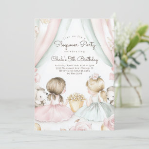 Convites Noite de Festa de aniversário de soneca Aniversári