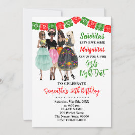 Convites Noite de Fiesta Girls