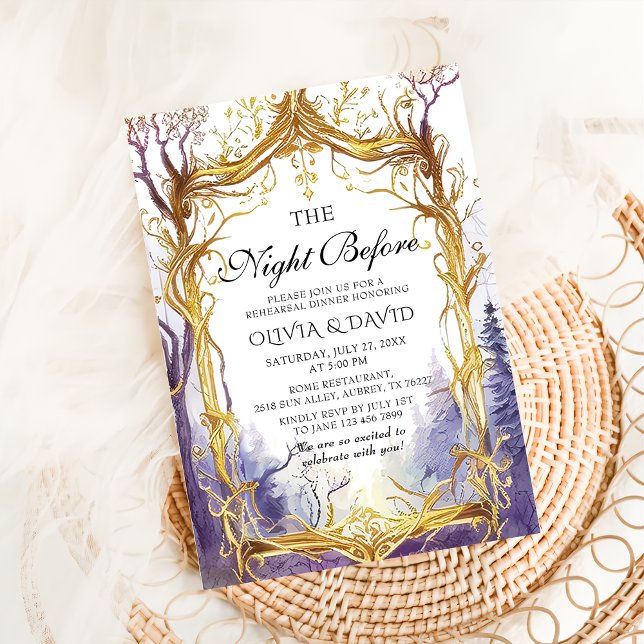 Convites Noite De Floresta Magna Encantada Antes Do Ensaio (Criador carregado)