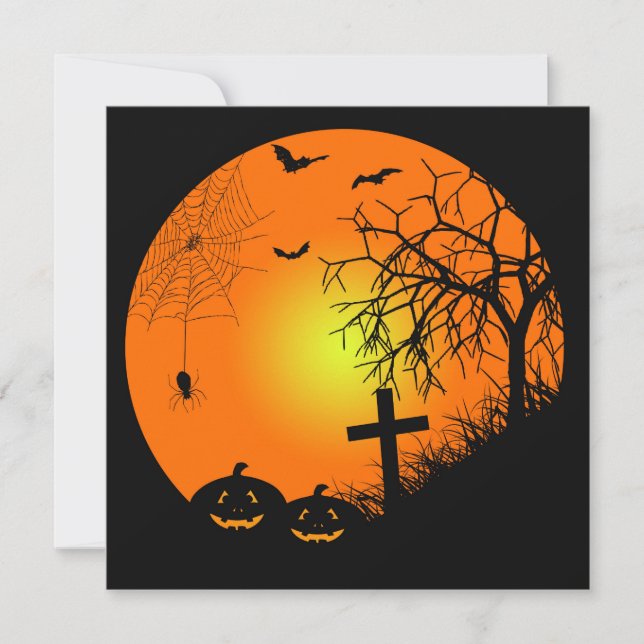 Convites Noite de Halloween (Frente)