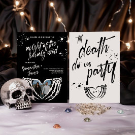 Convites Noite de Halloween do Casamento da Ala Viva