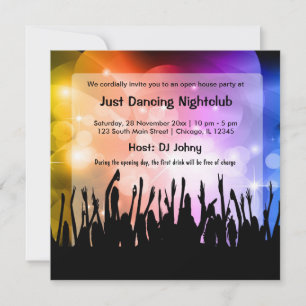 Convites Noite de inauguração da discoteca