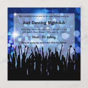 Convites Noite de inauguração da discoteca