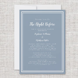Convites Noite de Janto de ensaio antes do azul empoeirado