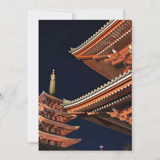 Convites Noite de Kaminarimon em Tóquio Japão