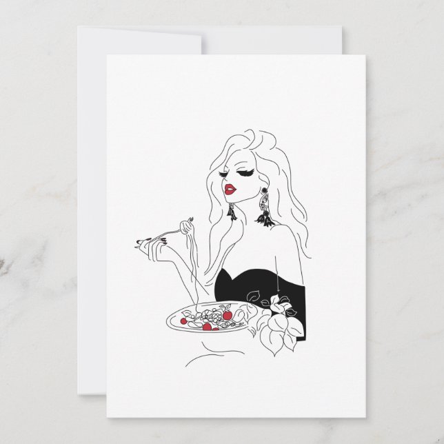 Convites Noite de Massas (Frente)