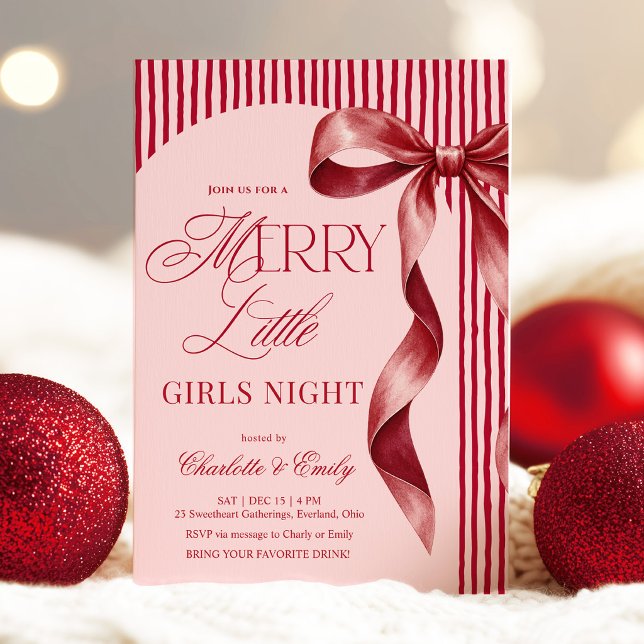 Convites Noite de Natal das Meninas Alegres (Criador carregado)