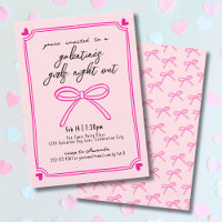 Noite Desenhada à Mão das Garotas Dia de Galentine