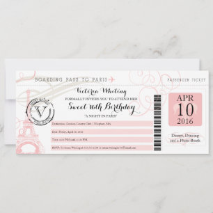 Convites Noite em Paris   Doce 16 Aniversário