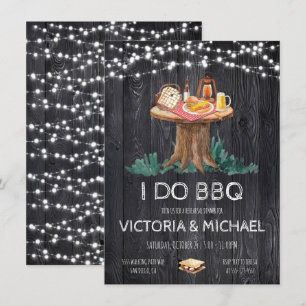 Convites Noite Encantada de Churrasco no Quintal com uma se