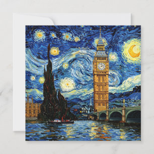 Convites Noite Estrelada Big Ben Londres Inglaterra