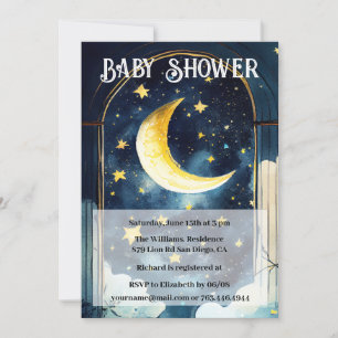 Convites Noite Estrelada Celestial e Chuvinha de Amor Baby 