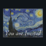 Convites Noite estrelado por Vincent van Gogh<br><div class="desc">Vincent Willem Van Gogh era um pintor do Cargo-Impressionista da origem holandesa cuja trabalho-notável para seus beleza áspera, honestidade, e corajoso emocionais cor-teve uma influência de grande envergadura no século XX art. Após anos de ansiedade dolorosa e ataques freqüentes da doença mental, morreu 37 envelhecidos de uma ferida de bala,...</div>