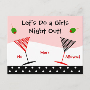 Convites Noite para fora Bachelorette das meninas