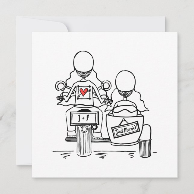Convites Noite Personalizada de Moto e Carro de Lado para D (Frente)