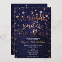 Noite Púrpura e Dourada sob o céu celeste das estr