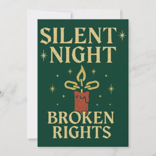 Convites Noite Silenciosa Direitos Quebrados Design