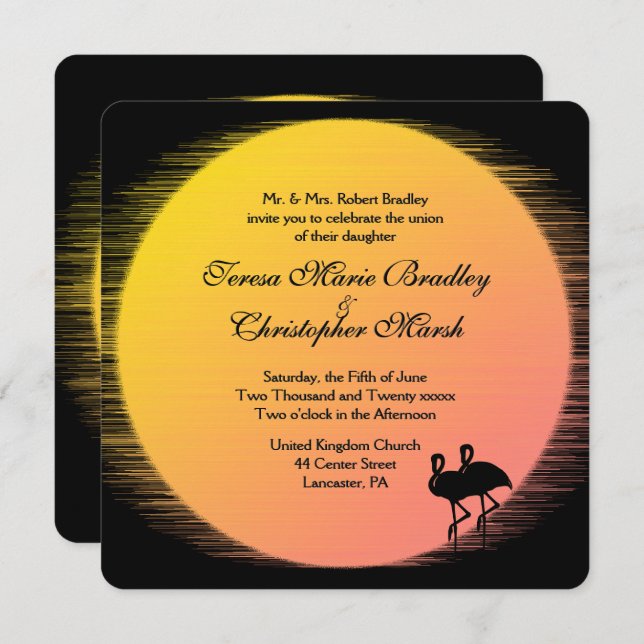 Convites Noite Solar da Noite do Sol (Frente/Verso)