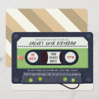 Noite Verde de Música em Fita de Cassete Retro ano