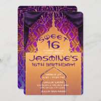 Noites árabes no palácio Dourado Doce 16 Aniversár