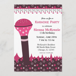 Convites Noites de Karaoke