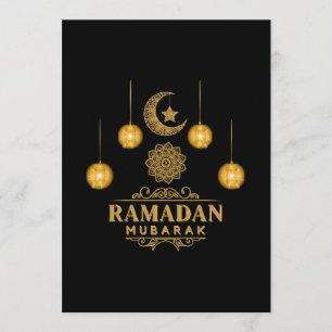 Convites Noites Elegantes do Ramadão - Eid Mubarak 2026 Fer