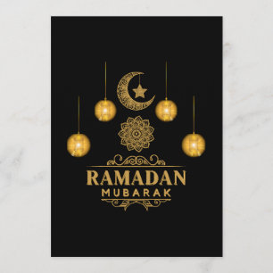 Convites Noites Elegantes do Ramadão - Eid Mubarak Feriado